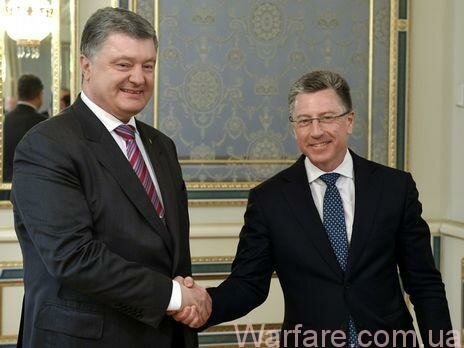 Порошенко и Волкер обсудили развертывание миротворческой миссии на Донбассе